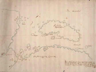 Pequeña delineación para la instrucción en la forma de la fortaleza Christiansøe